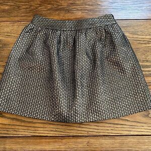 Red Saks Fifth‎ Ave Black/Gold Party Skirt Size Med